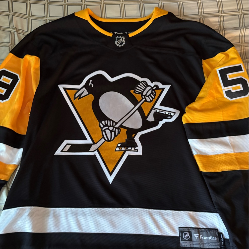 Fanatics Black and Gold NHL Jersey